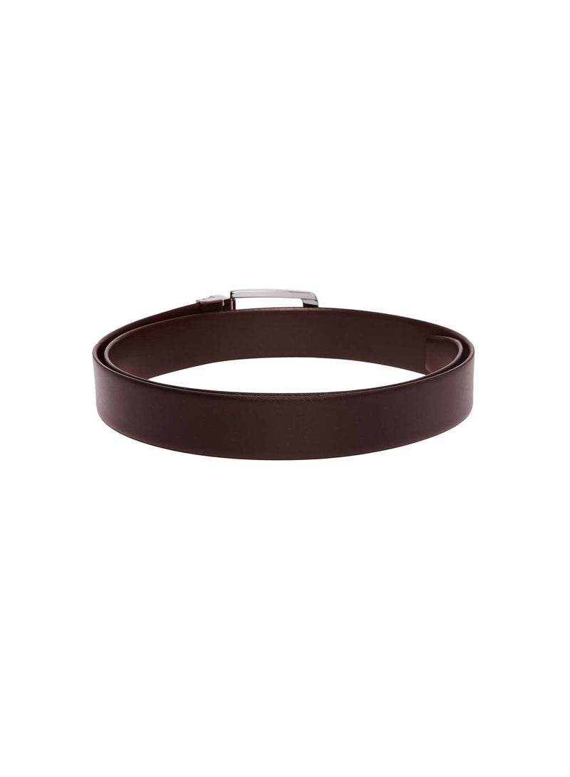 Mens Classic Leather Wallet And Belt Combo Brown