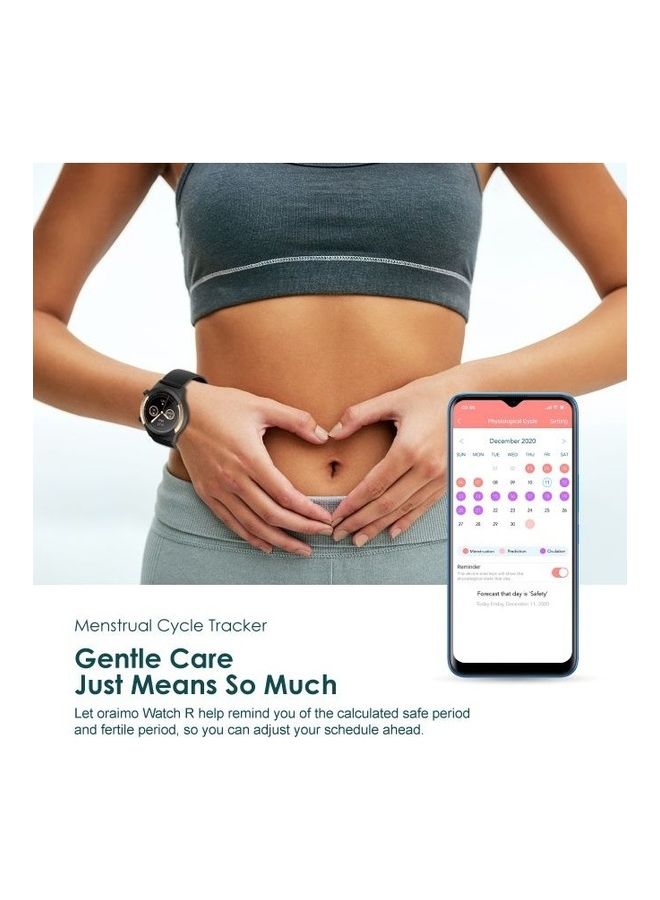 200.0 mAh OSW-23N Smart Watch 1.32-inch HD Full Color Touch Screen Build In Fitness Tracker Heart Rate & Blood Oxygen Monitor Gold