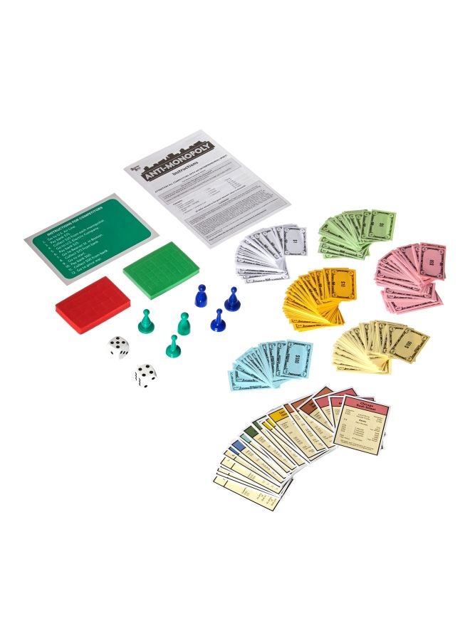 Anti-Monopoly Board Game 1487