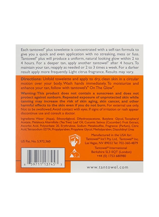 Pack Of 15 Self Tan Towelette 15ml