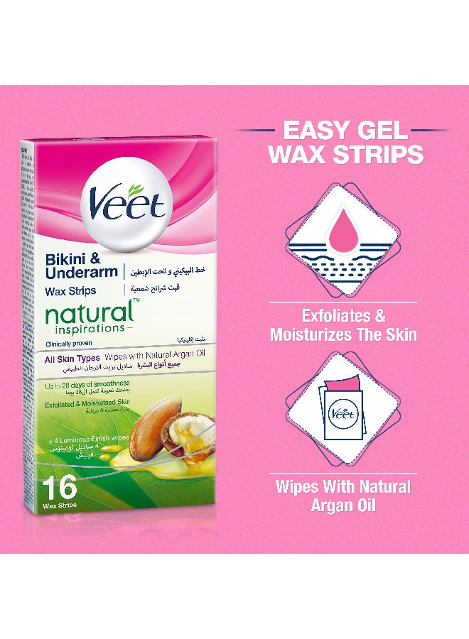 Bikini And Underarm Natural Wax Strips