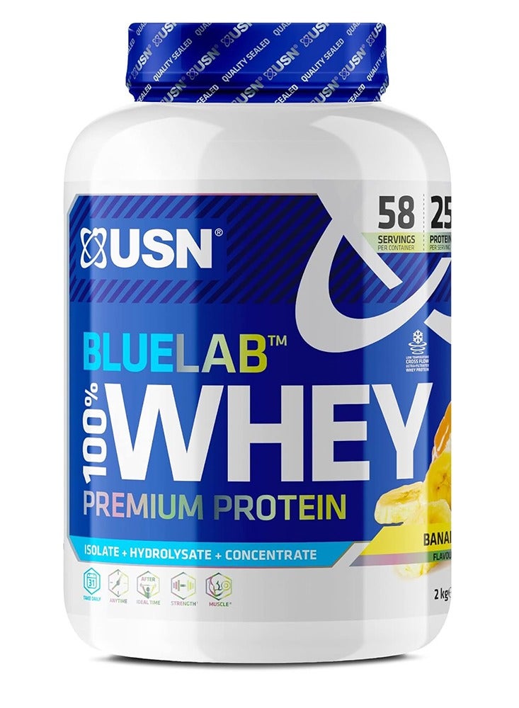 Bluelab 100% Whey Protein Banana 2kg