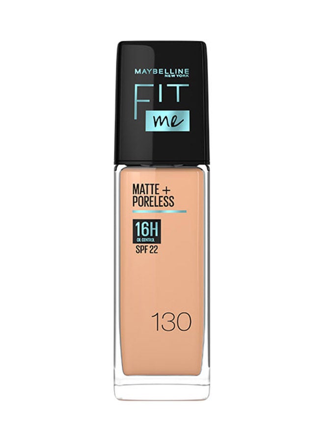 Fit Me Matte & Poreless Foundation 16H Oil Control with SPF 22 - 130 Packaging may vary