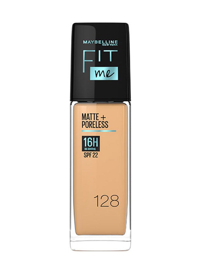 Maybelline New York Fit Me Matte & Poreless Foundation 16H Oil Control with SPF 22 - 128