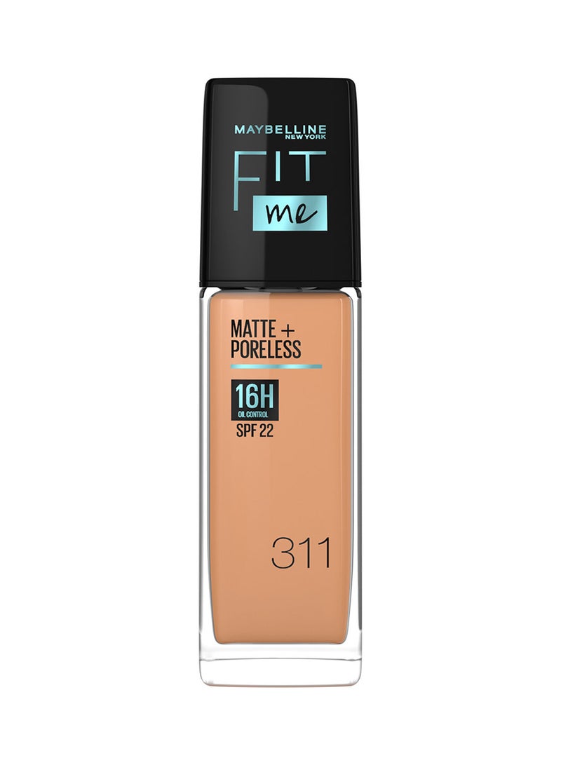 Maybelline New York Fit Me Matte & Poreless Foundation 16H Oil Control with SPF 22 - 311