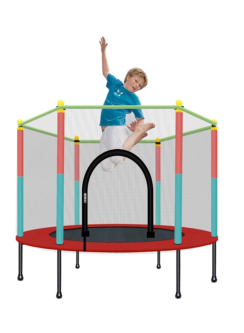 Indoor Trampoline with Protection Net Adult Children Jumping Bed Enclosure Outdoor Trampolines Workout Fitness Equipment