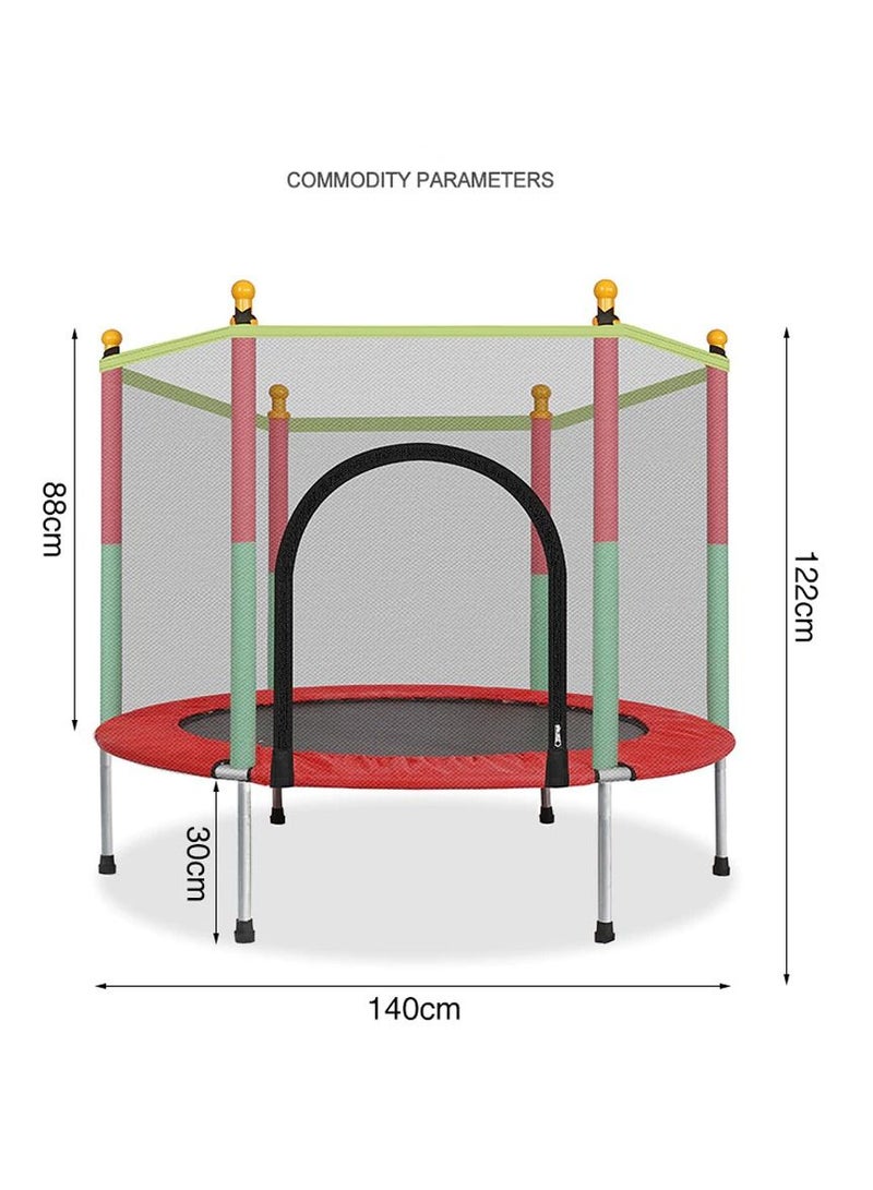 Indoor Trampoline, Kids Adult Bouncer, Baby Jumper, Children Bouncers With Guardrail Fitness, Thick Spring, Anti-Skid Shock Absorption