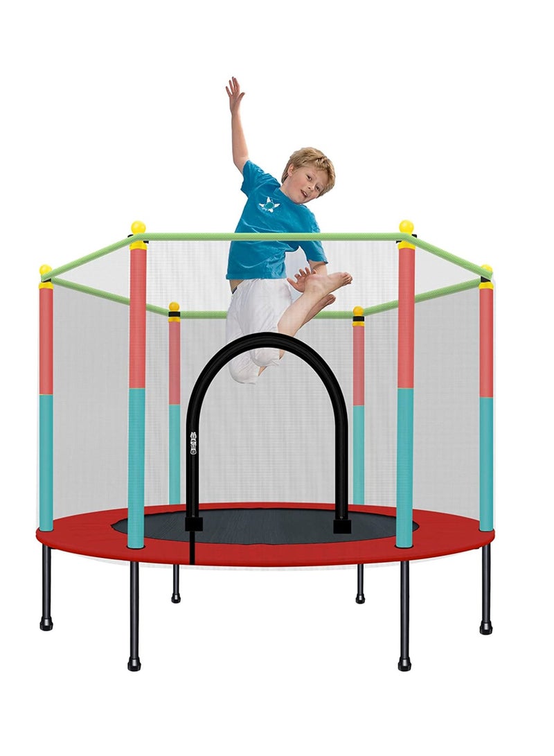 Indoor Trampoline, Kids Adult Bouncer, Baby Jumper, Children Bouncers With Guardrail Fitness, Thick Spring, Anti-Skid Shock Absorption