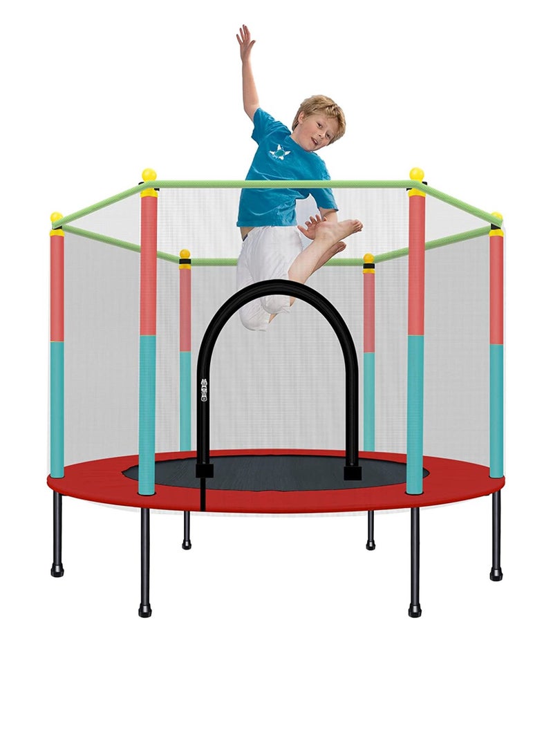 High Quality Kids Trampoline Baby Indoor Jumping Bed Adult Fitness With Protection Net Playground Family Toy