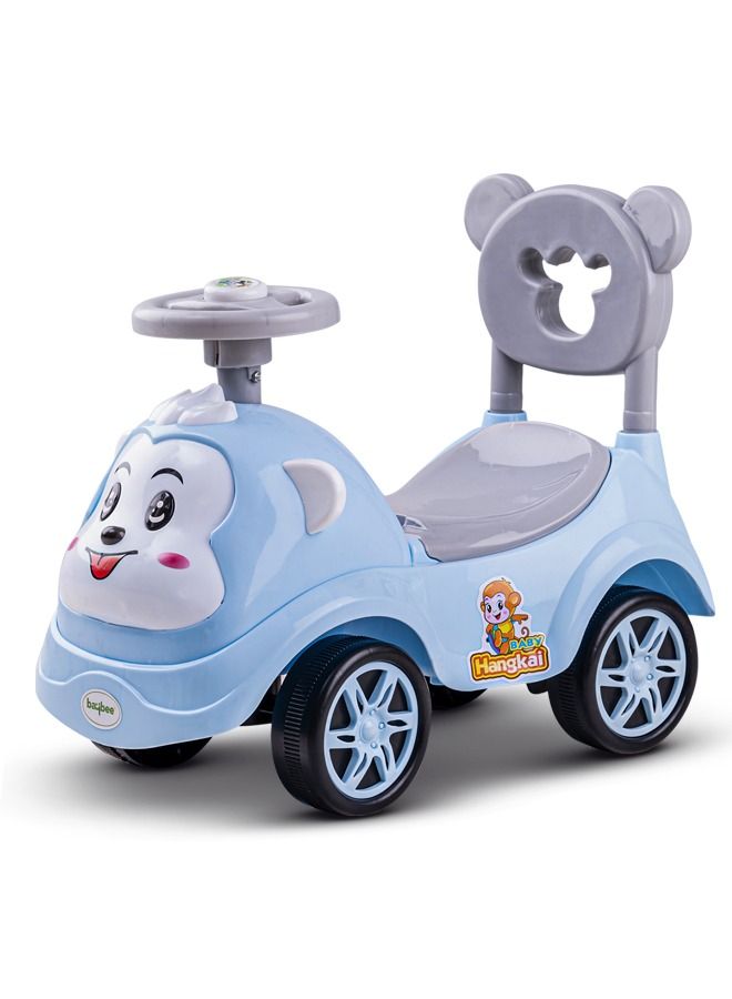 Rio Ride on Baby Car for Kids Ride on Push Car with Music Button Kids Car with Storage & High Backrest Ride on Toy Car Push Ride on Car for Kids Baby Toddlers 1 to 3 Years Boys Girls Blue
