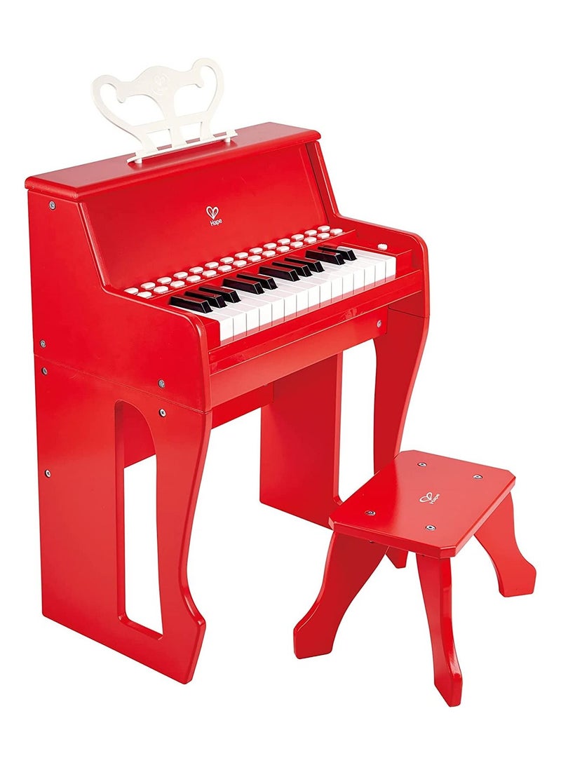 Learn Piano With Lights &  Red Stool