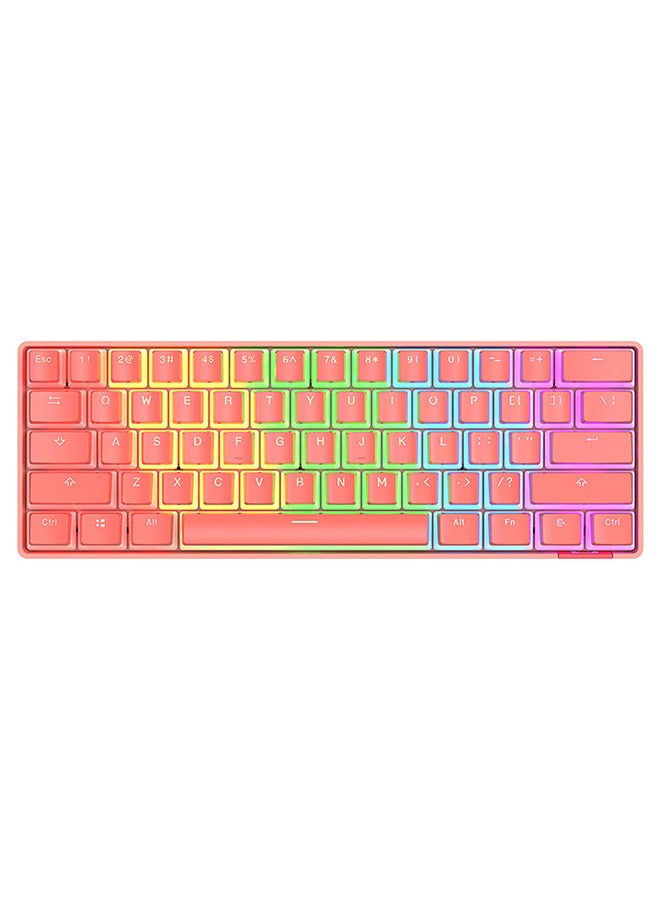 DaiDai STK61 Bluetooth Gaming Pudding Wireless Mechanical Keyboard Blue Switch RGB
