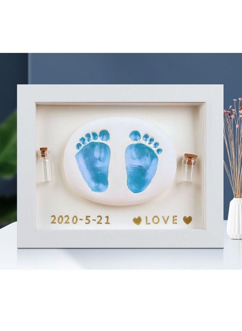 Baby Footprint and Handprint Kit Clay Picture Frame for Newborn Baby Shower New Mom Gift Baby Keepsake Registry for Baby