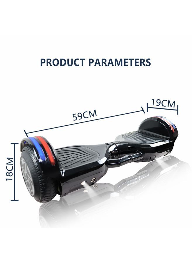 6.5inch Smart Electric Scooter 2 Wheels Self Balancing Scooter Lithium Battery Hoverboard Balance Scooter Bluetooth with Led Lights.