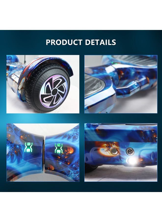 6.5inch Smart Electric Scooter 2 Wheels Self Balancing Scooter Lithium Battery Hoverboard Balance Scooter Bluetooth with Led Lights.