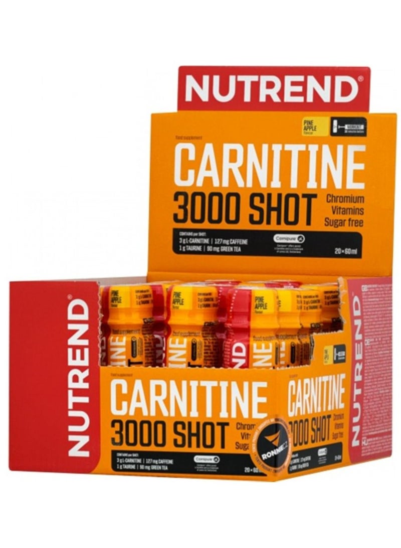 Carnitine 3000 Shot 60 ml x 20 Pcs Pine Apple