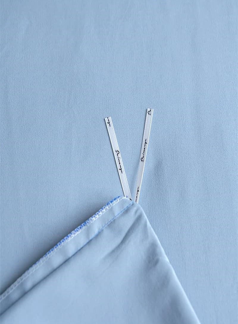 6-Piece King Size Printed Cotton Duvet Cover Set Includes 1xFitted Bedsheet 200x200+30cm, 1xDuvet/Bed Cover 220x240 cm, 4xPillow cover 50x75cm Multicolour