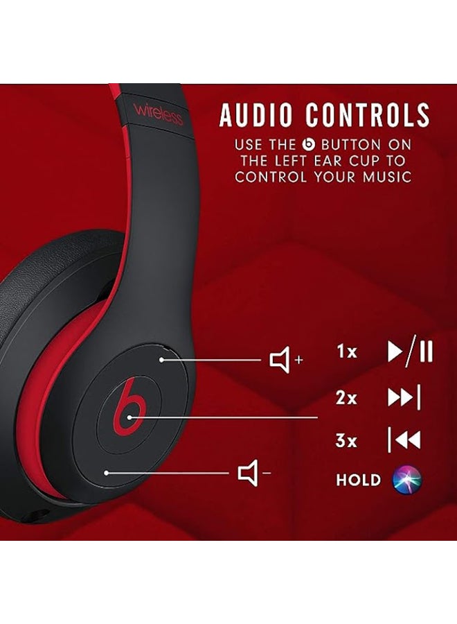 Studio3 Wireless Over-Ear Headphones Black/Red