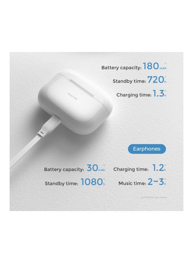 In Ear Wireless Earbuds White