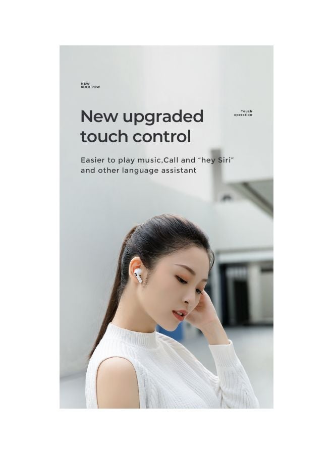 In Ear Wireless Earbuds White