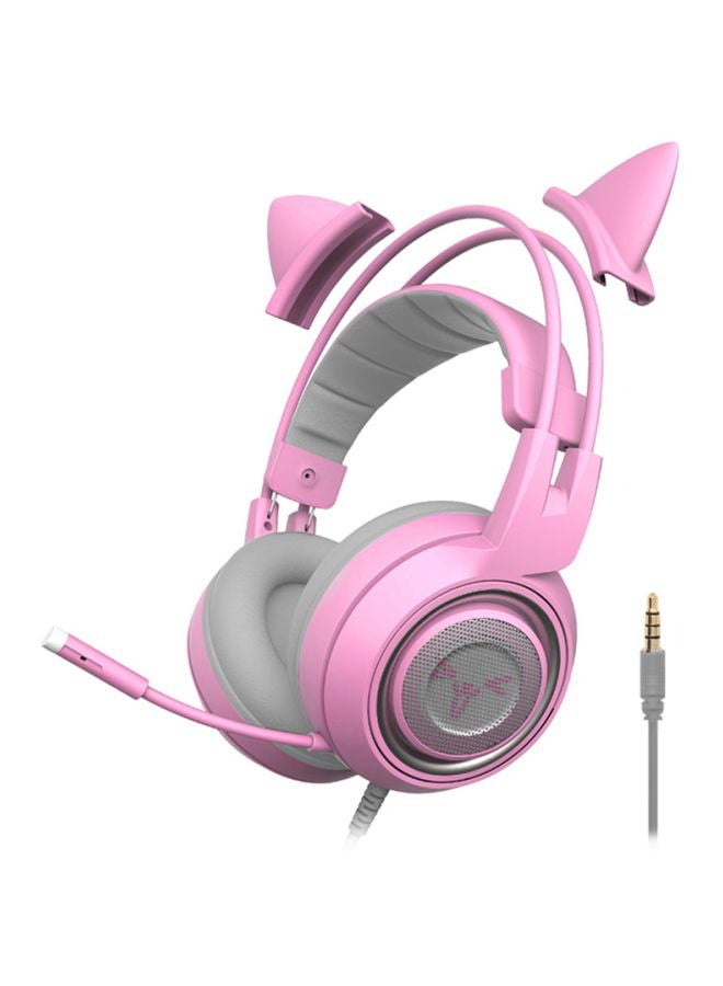 Over-Ear Gaming Headphones With Mic - Xbox One Pink/Grey