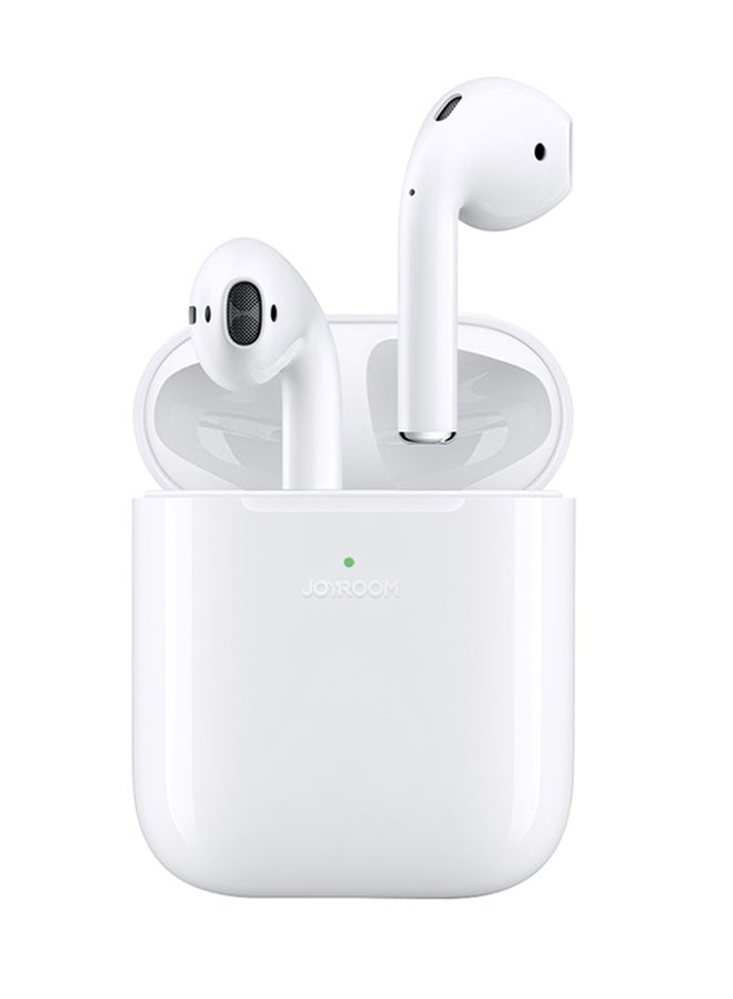 JR-T03S Bluetooth 5.2 TWS Semi In-Ear Earphones Wireless Earbuds With Power Box And Protective Cover Standard Version White
