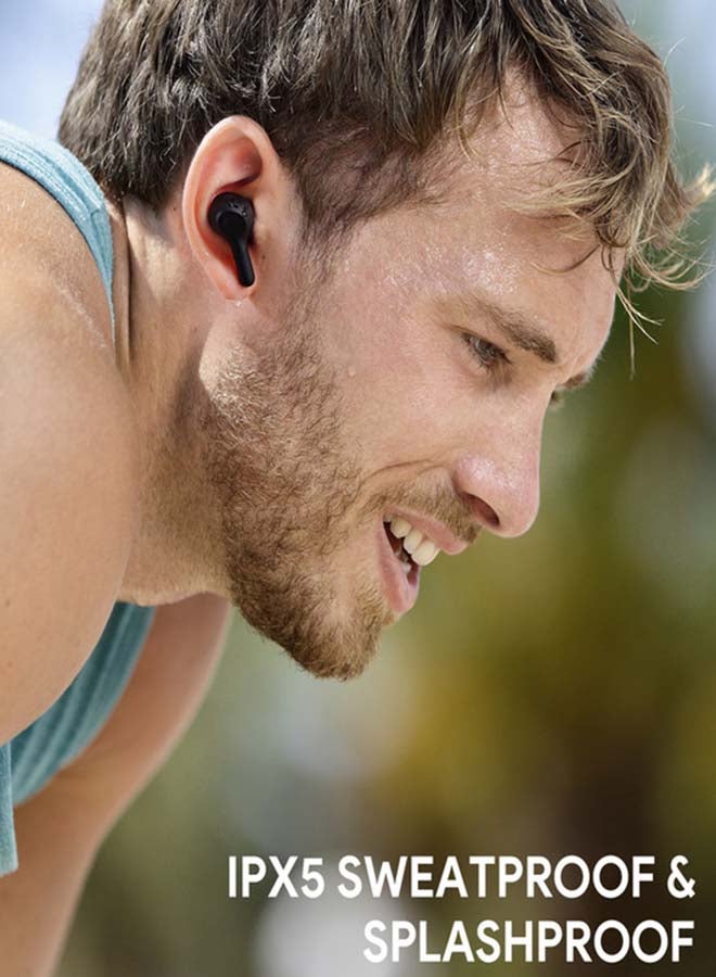 EP-T25 TWS Bluetooth 5.0 IPX5 True Wireless Earbuds With Charging Case Black