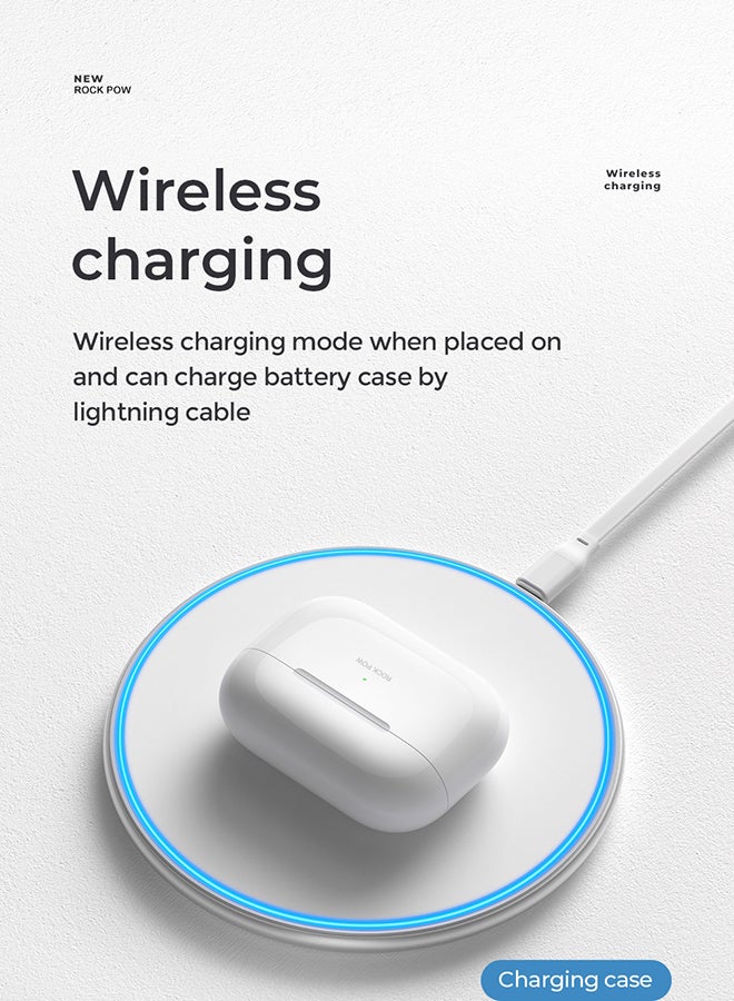 TWS Earbuds With Wireless Charging Case White