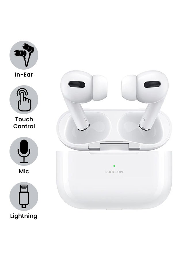 TWS Earbuds With Wireless Charging Case White
