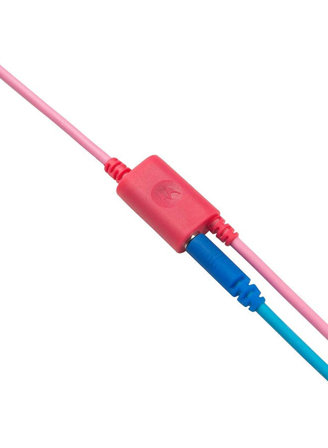 Over-Ear Wired Kids Headphones Pink