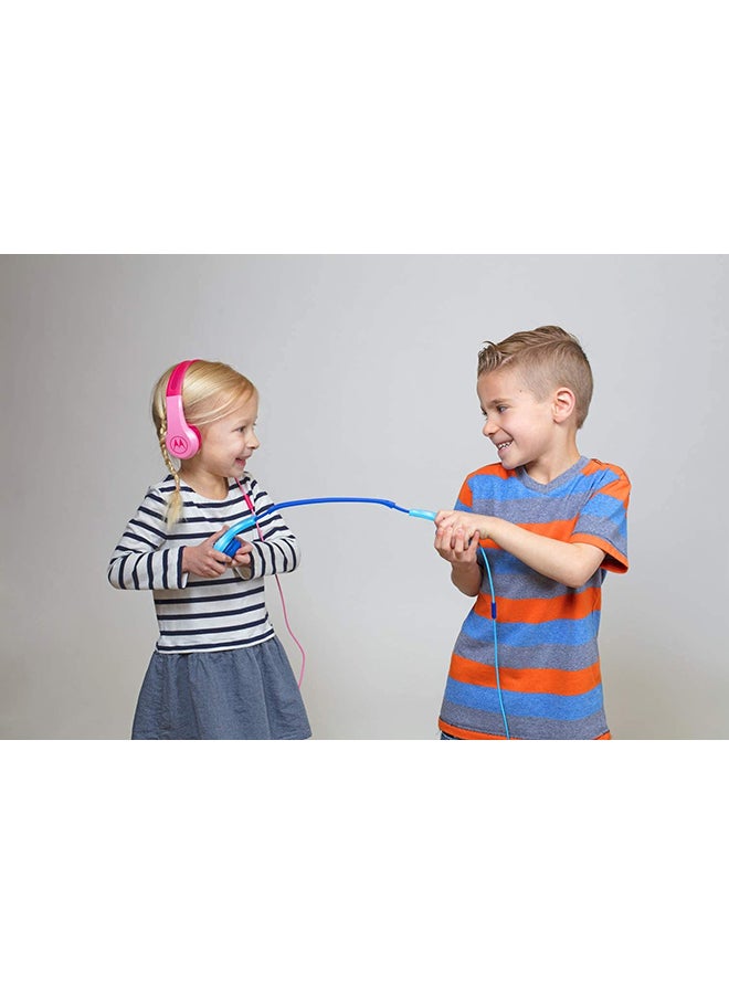 Over-Ear Wired Kids Headphones Pink