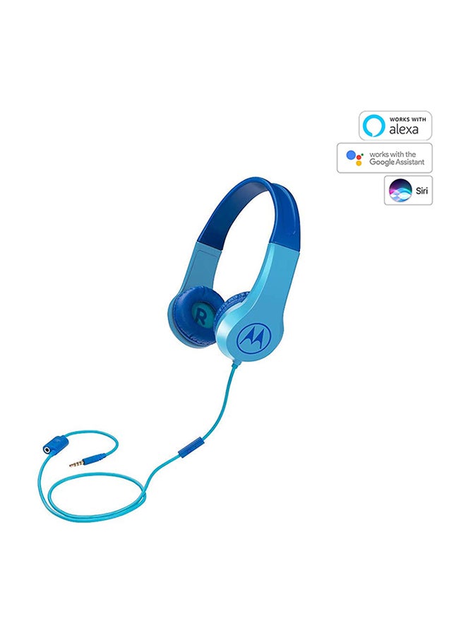 Over-Ear Wired Kids Headphones Blue