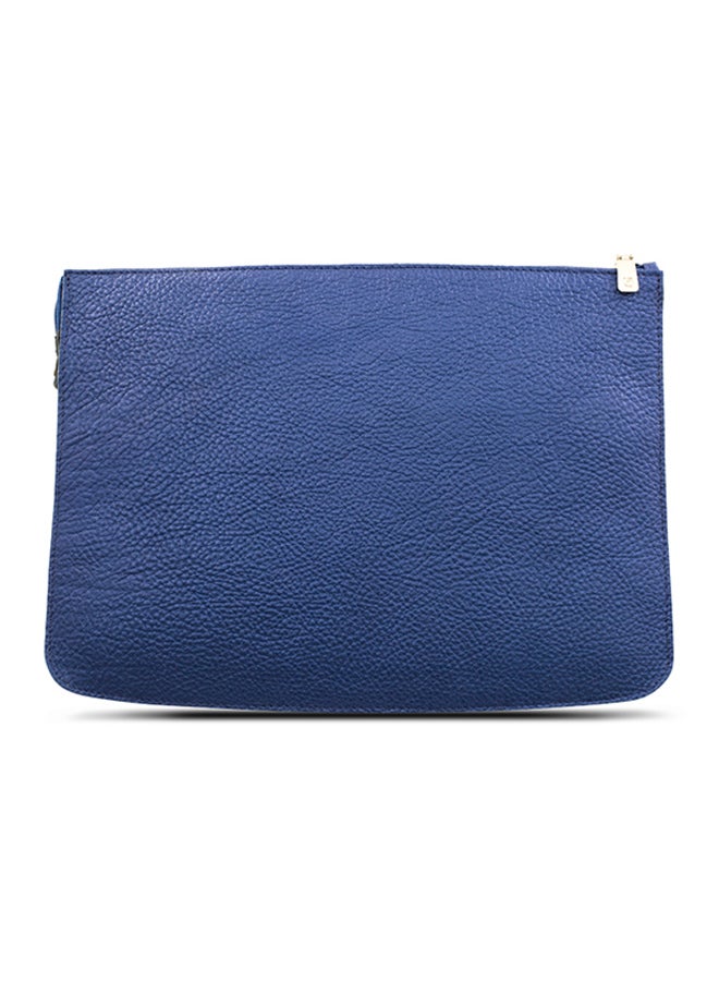 Adroit Leather Document And Macbook Sleeve Blue/Grey