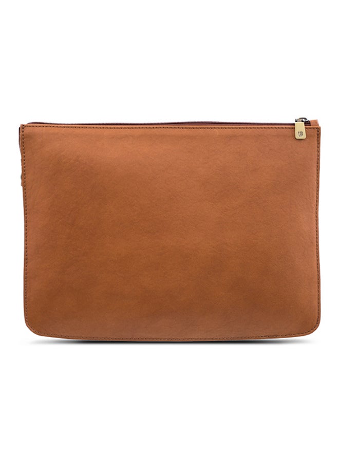 Adroit Leather Document And Macbook Sleeve Tan