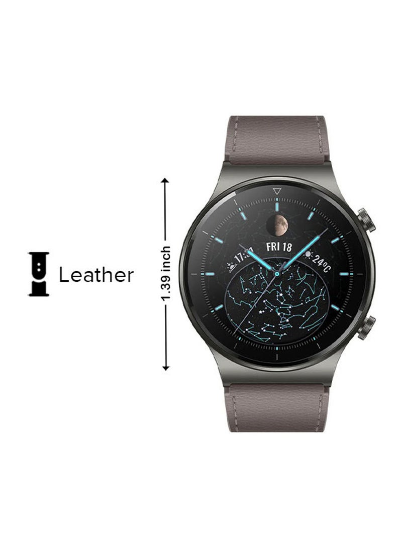 Leather Watch GT 2 Pro Nebula Gray