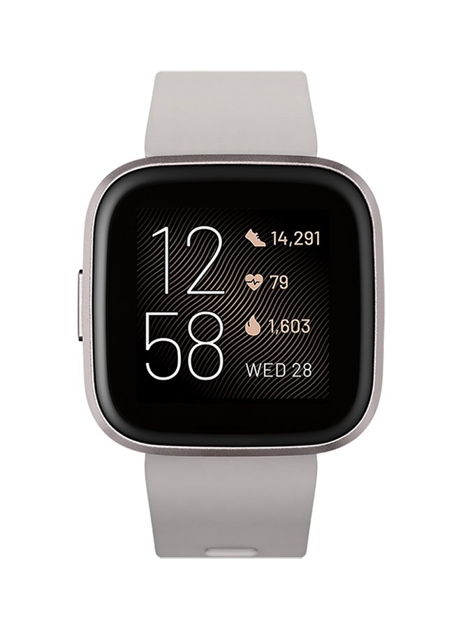 Versa 2 (NFC) Smartwatch Stone/Mist Grey Aluminum