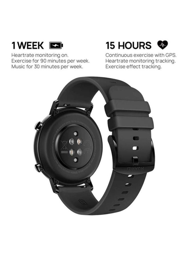 GT2 Smartwatch With 15 Sports Modes Night Black