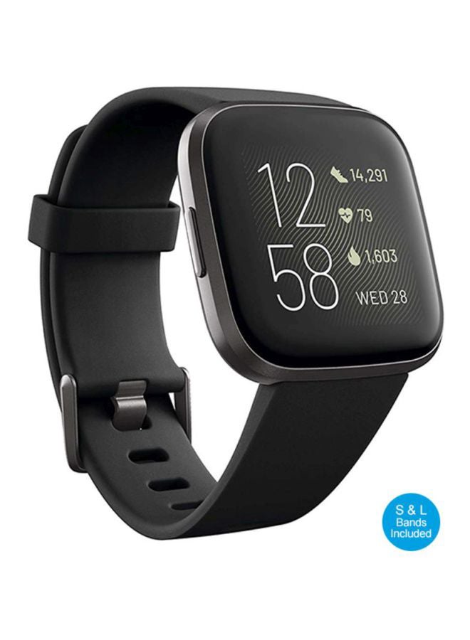 Versa 2 (NFC) Smartwatch Black/Carbon Aluminum