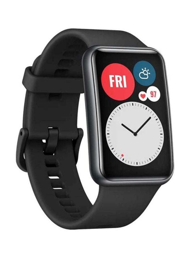 Watch FIT 1.64 inch Amoled Display Touchscreen Waterproof Smart Watch, Graphite Black