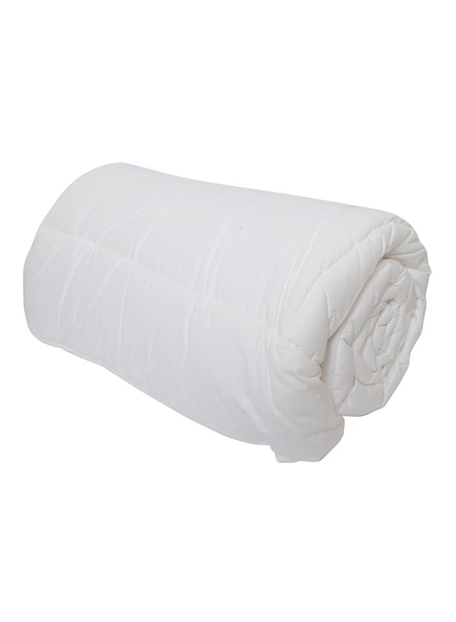Breathable Material Lightweight Duvet Fabric White 260 x 240centimeter
