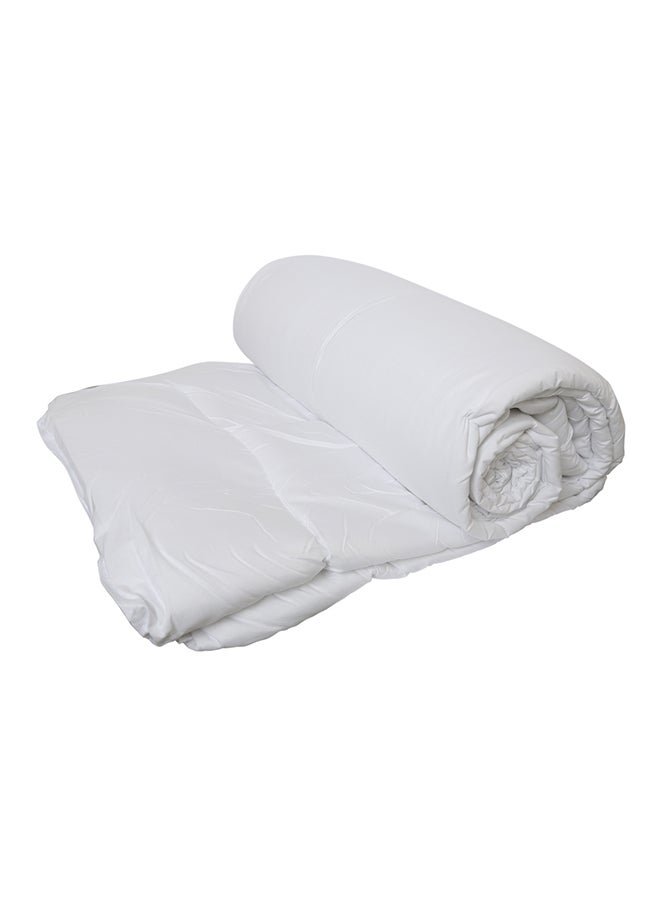 Breathable Material Lightweight Duvet Fabric White 230 x 220centimeter