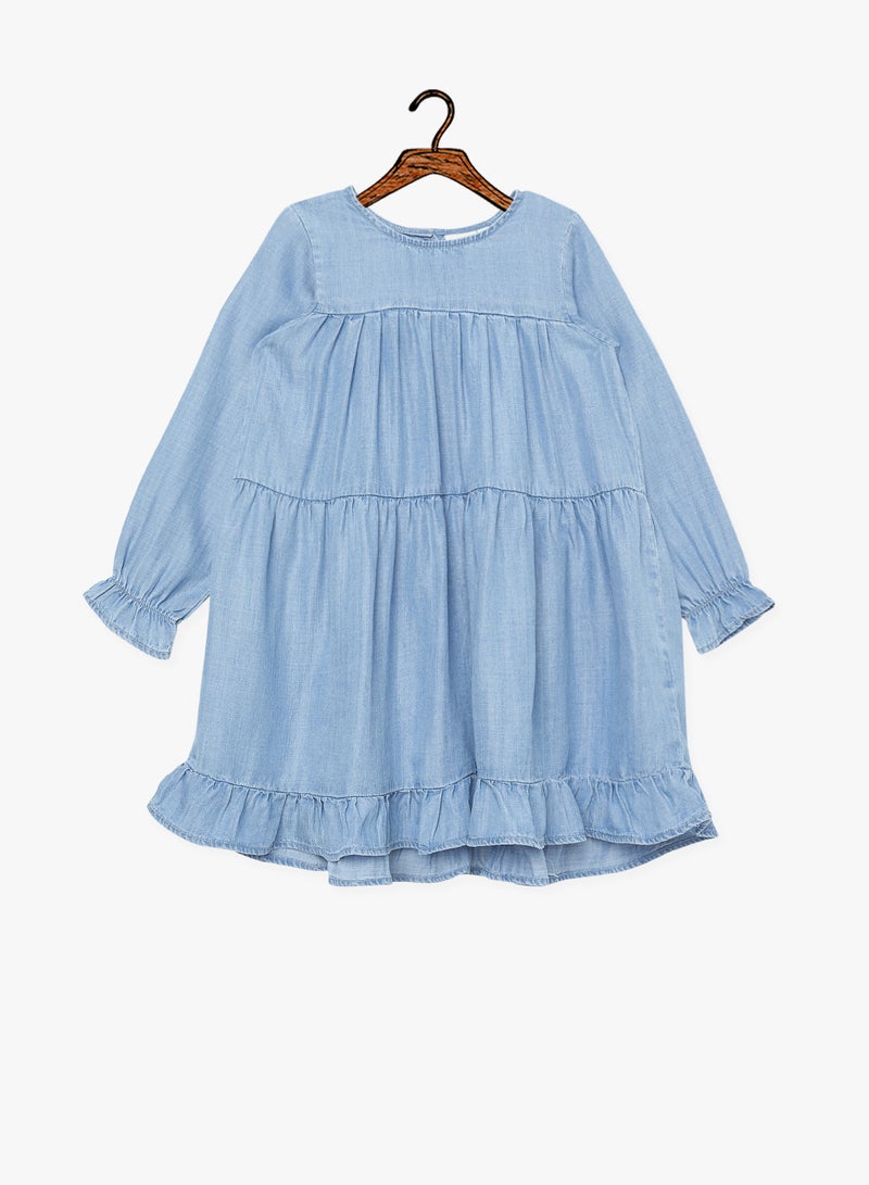 Tiered Dress Blue