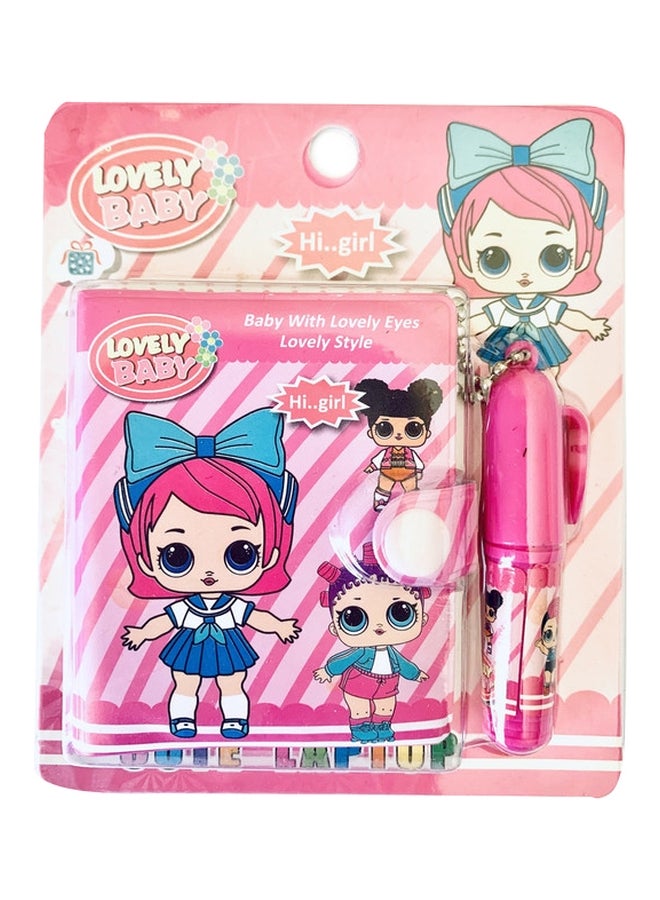 Little dairy for girls school secret   gift with pen multicolour