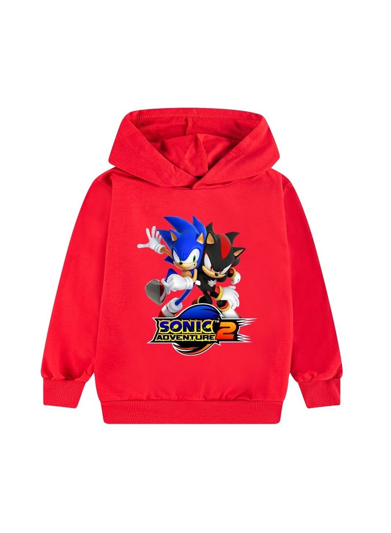 Sonic Adventure 2 Printed Hoodie Red