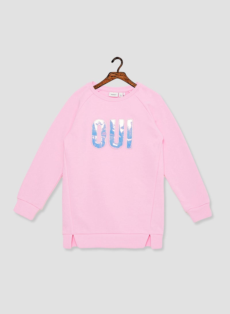Kids Oui Sweatshirt Prism Pink