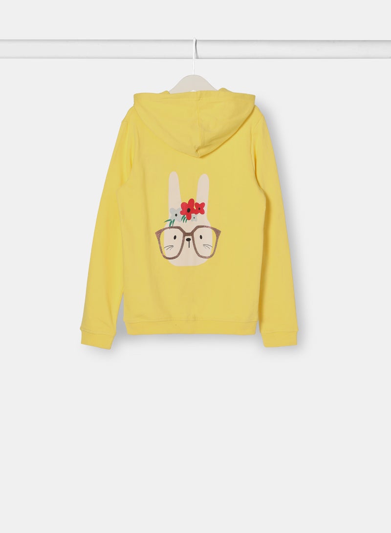 Girls Hoodie Prime Rose Yellow