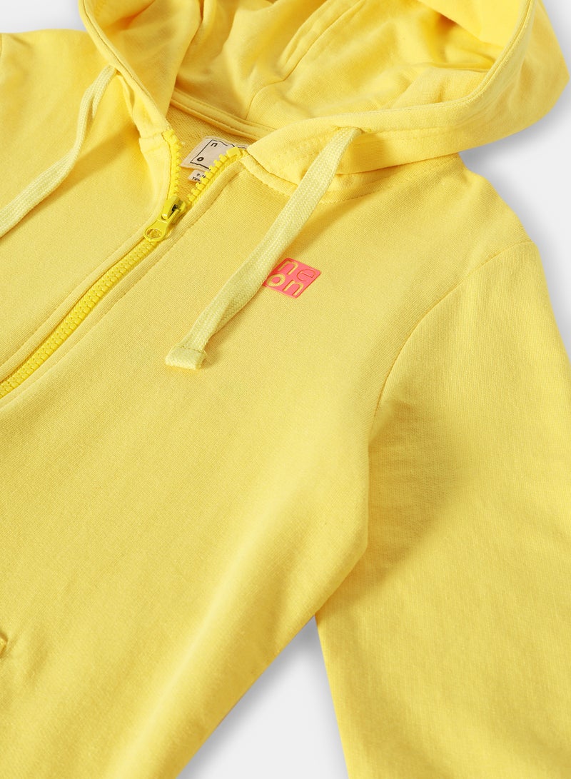 Girls Hoodie Prime Rose Yellow