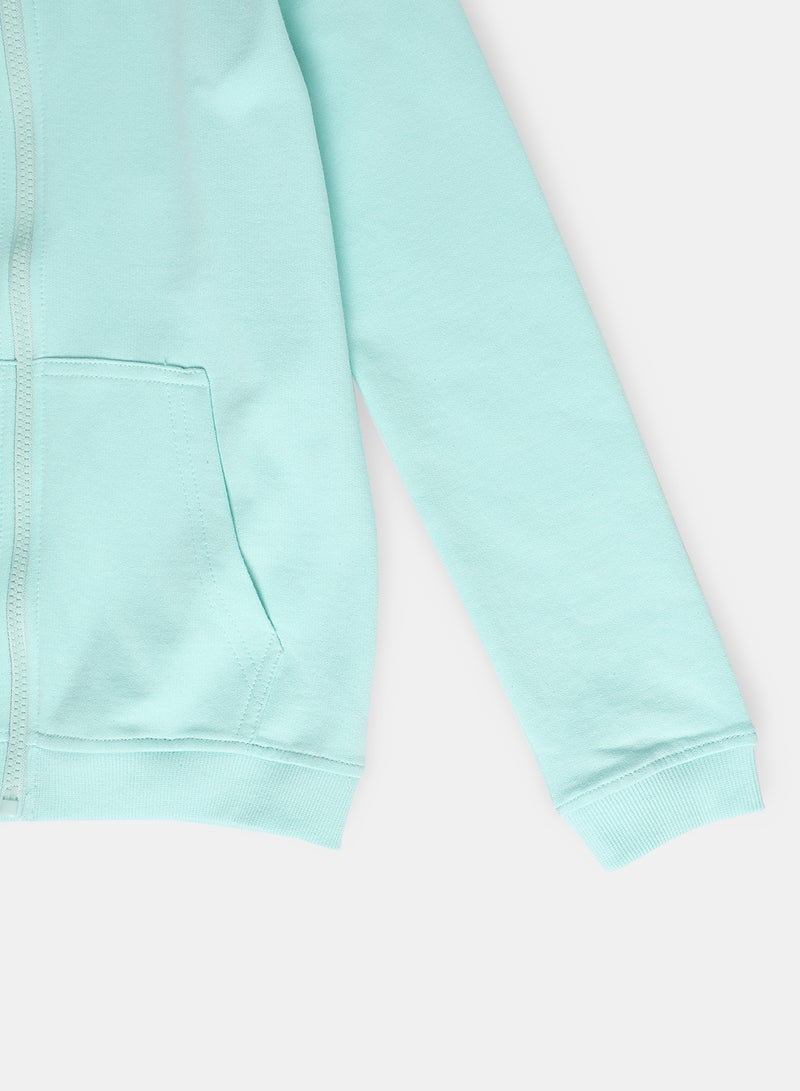 Girls Hoodie Aqua Blue