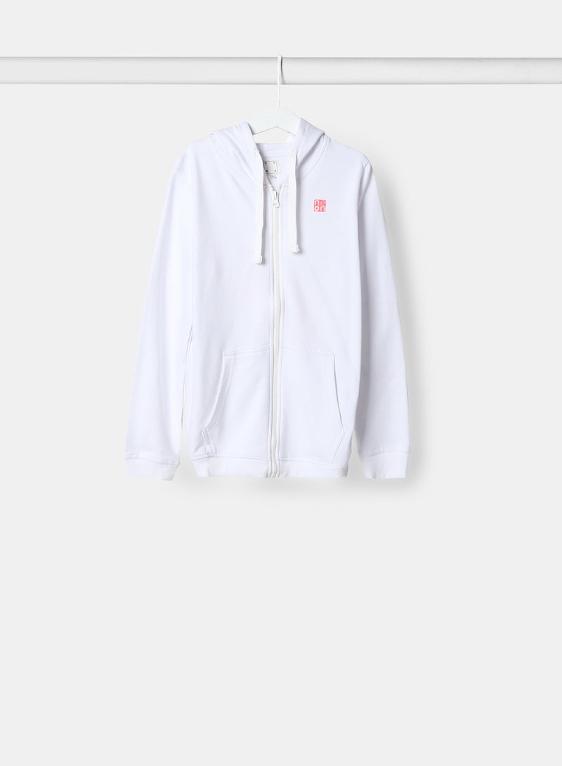 Girls Hoodie White