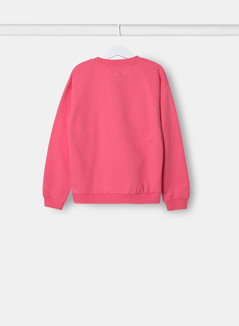 Girls Sweatshirt Pink